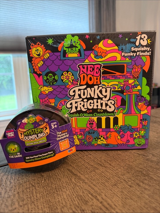Other - Needoh Funky Frights Squishy Halloween RMS Crazy Fun Spooky Glow Dumpling Bundle
